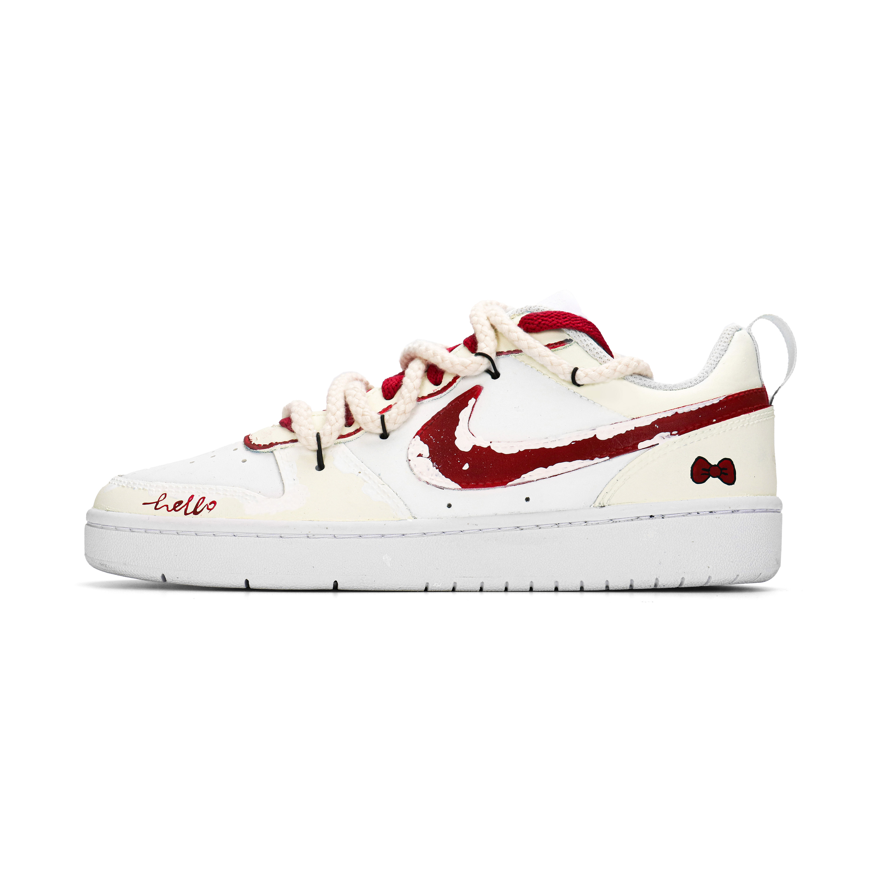 

Кроссовки для скейтбординга Court Borough детские унисекс Nike, Ecru