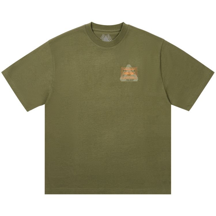 

Футболка Palace x Porter-Yoshida & Co. Logo T-Shirt Olive, зеленый