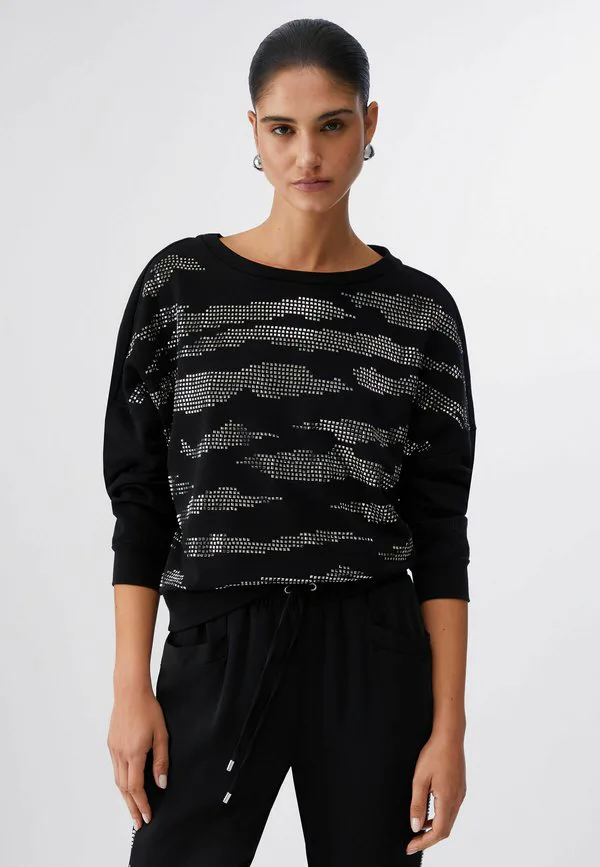 

Толстовка с аппликацией Liu Jo, Black, Черный, Толстовка с аппликацией Liu Jo, Black