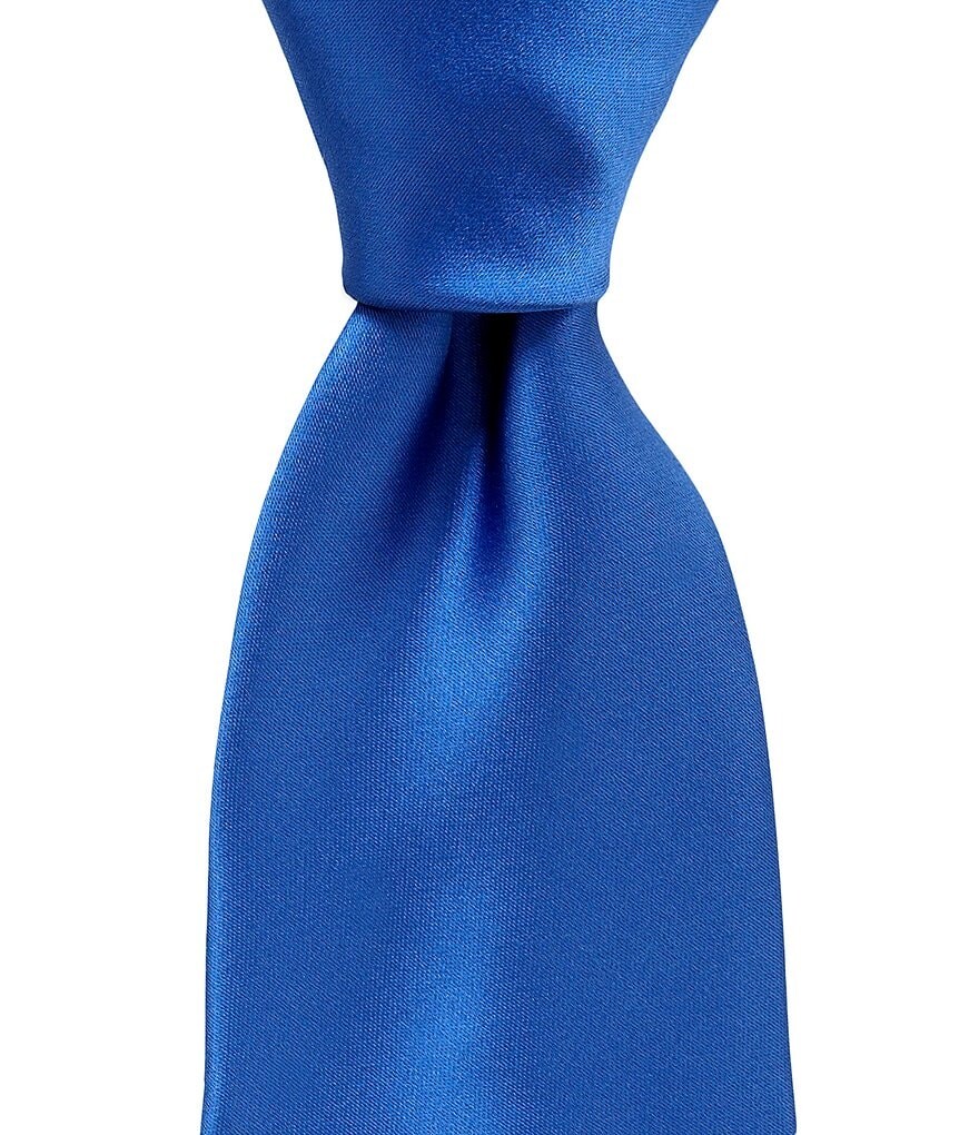 

Мурано Solid Narrow 3 1/8Шелковый галстук Murano, синий