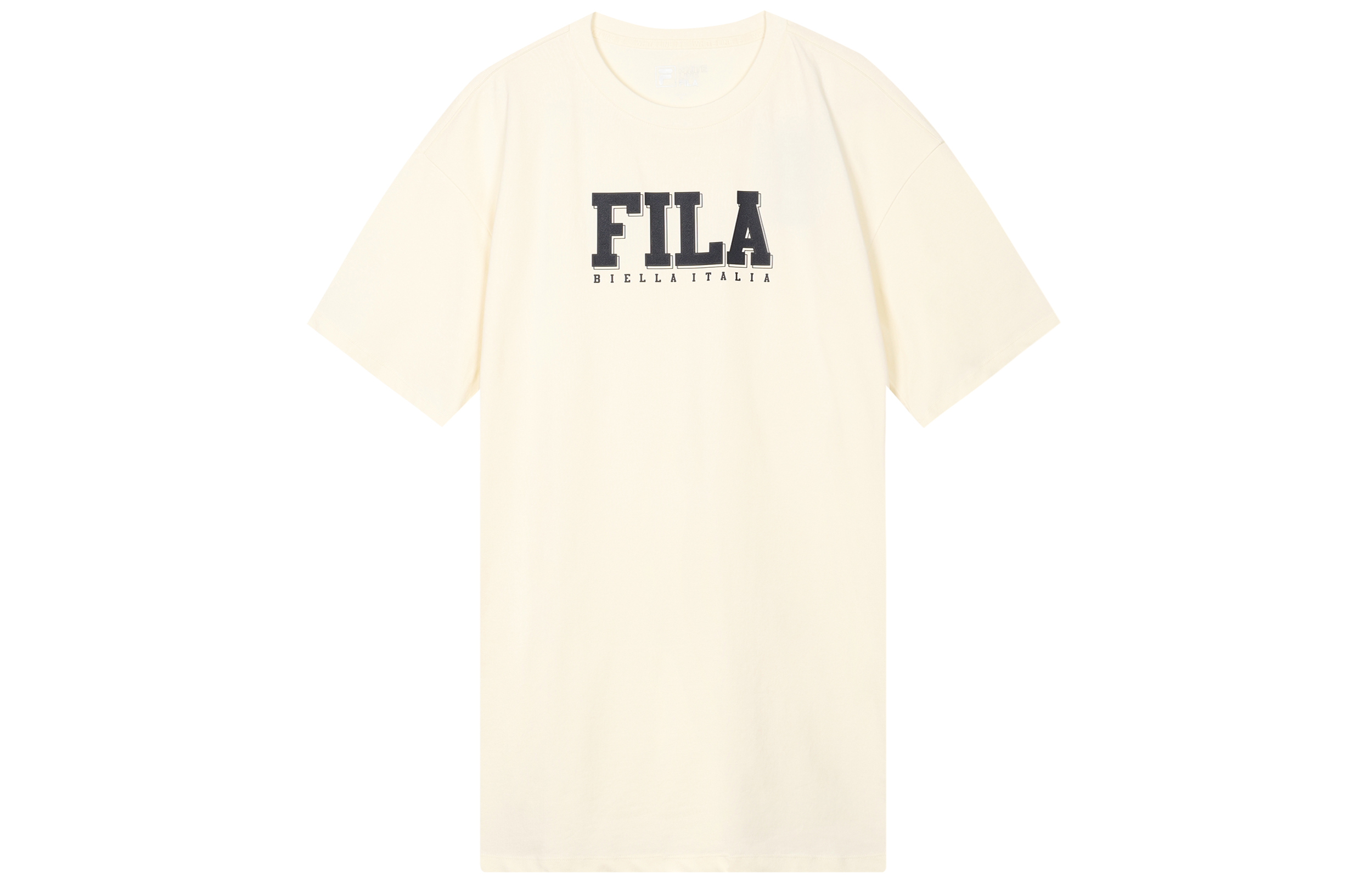 

Футболка с коротким рукавом женская молочно-белая FILA