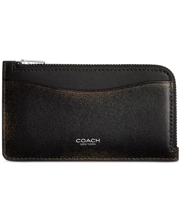 

Кожаный чехол для карт New York на молнии COACH, мультиколор