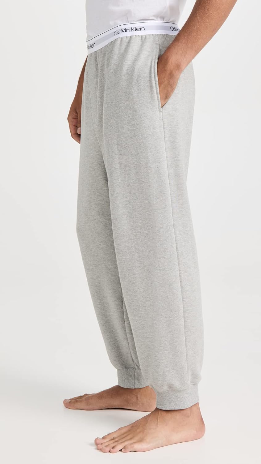 Мужские современные хлопковые спортивные брюки Calvin Klein, Grey — фото 2