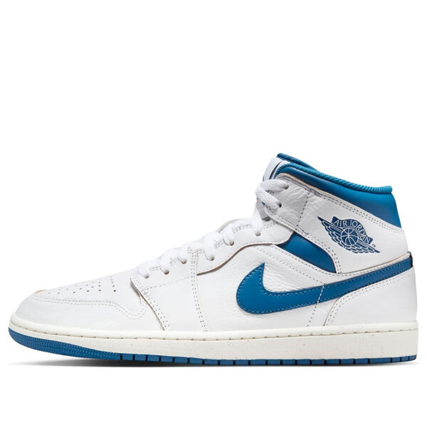 

Кроссовки 1 mid se 'industrial blue' Air Jordan, белый