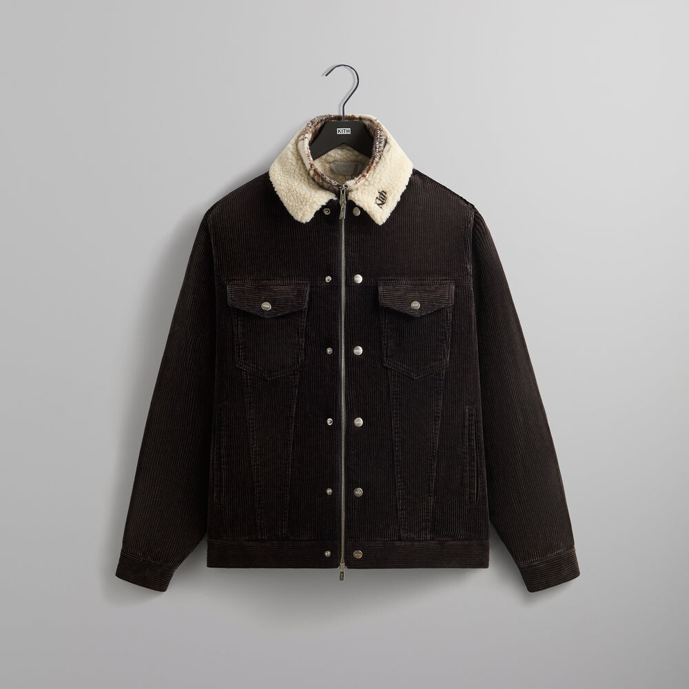 

Куртка Kith Washed Corduroy Laight Jacket, цвет Ink