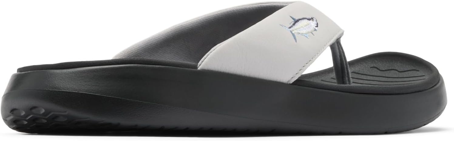 Мужские сандалии Columbia PFG Boatside Fish Flip, черный/серый — фото 3