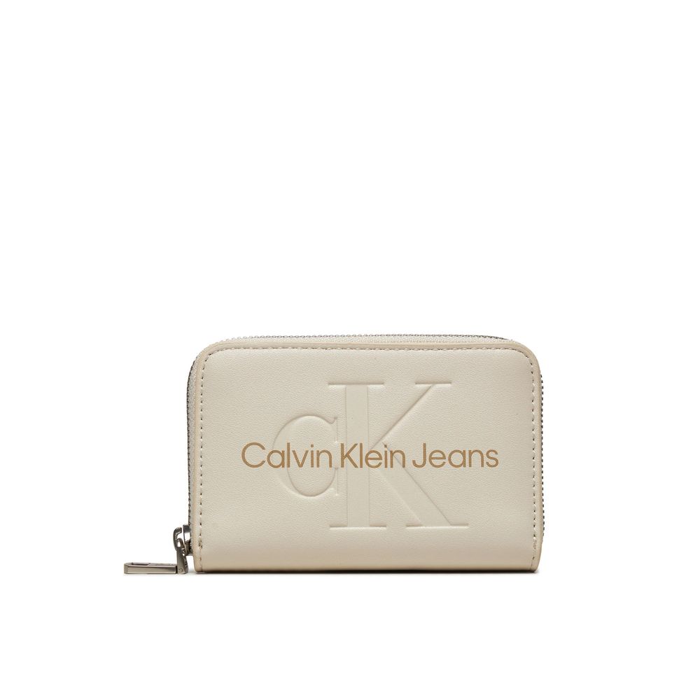

Бежевый полиэтиленовый кошелек Calvin Klein Jeans