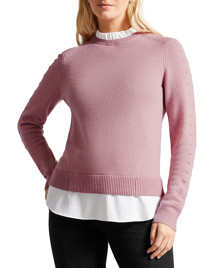 

Свитер Lissiah многослойный Ted Baker, розовый