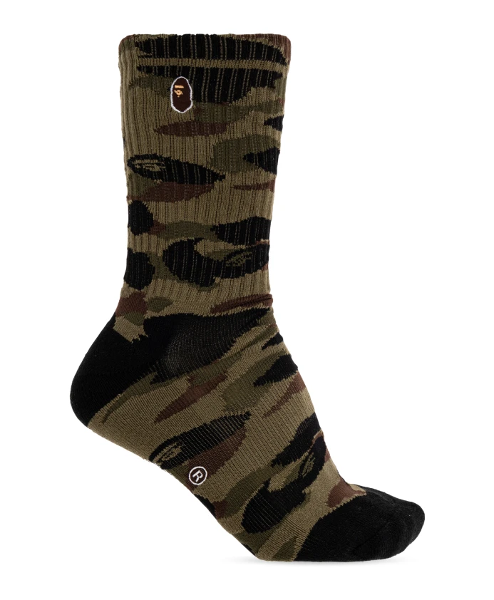 

Носки с логотипом A Bathing Ape, зеленый