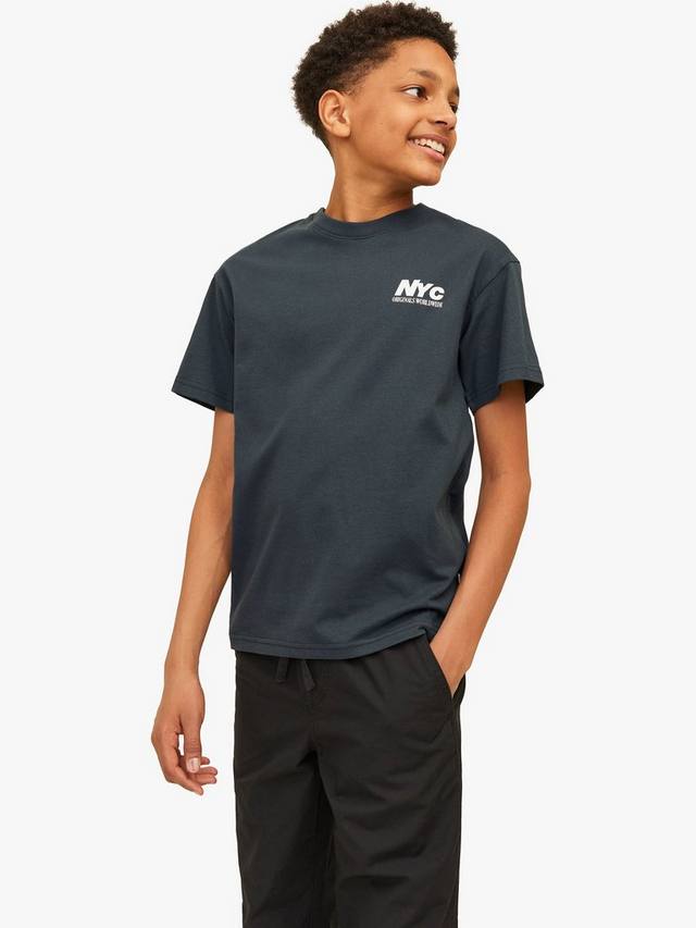 

Детская футболка Bronx с коротким рукавом из хлопка Jack & Jones, Forest River