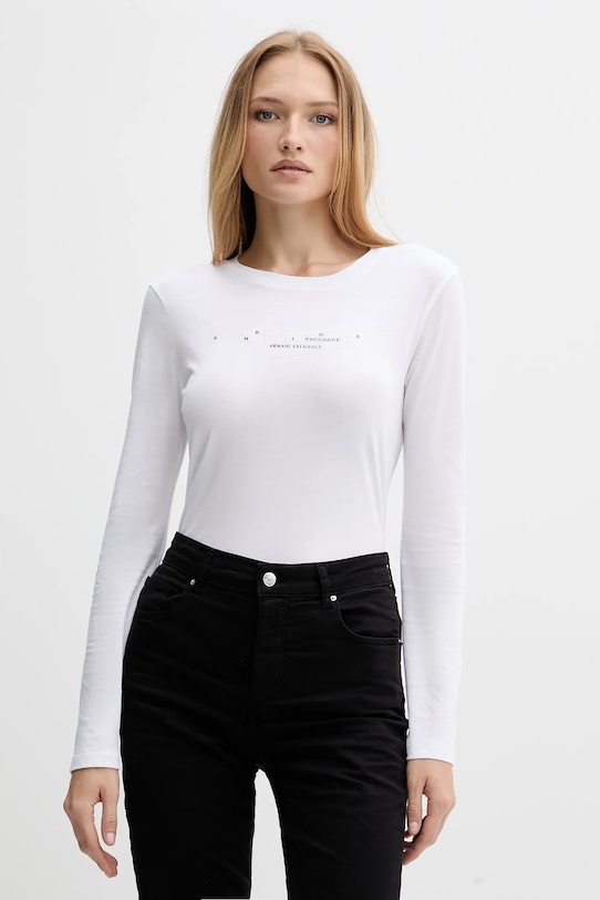 

Хлопковая водолазка Armani Exchange, белый