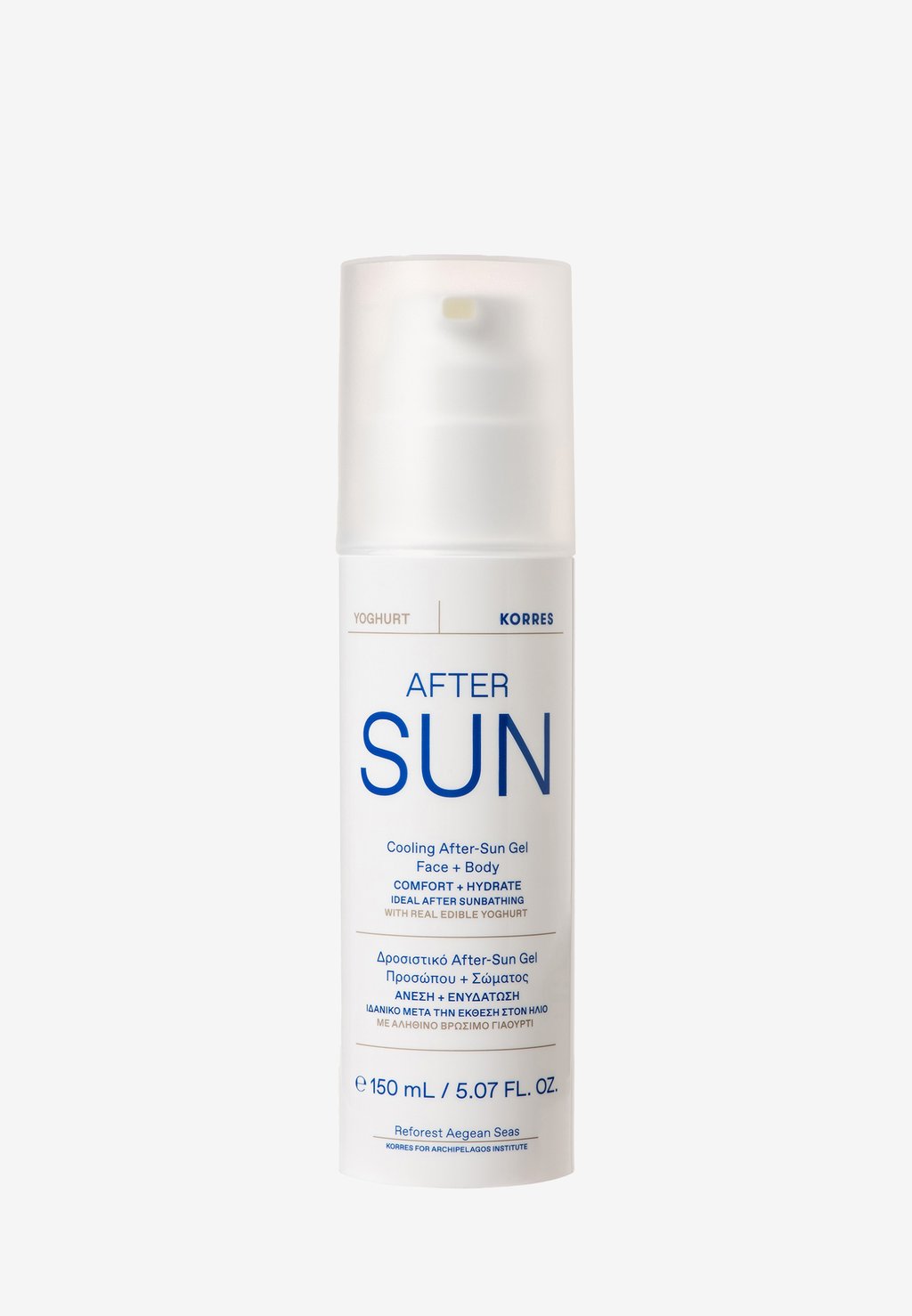 

Увлажнение Yoghurt Cooling After-Sun Gel Face + Body KORRES