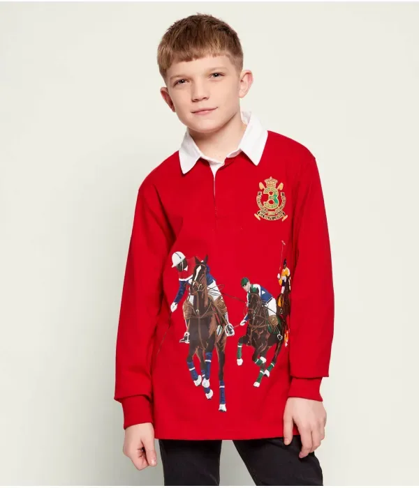 Полюс relaxed fit Polo Ralph Lauren, красный