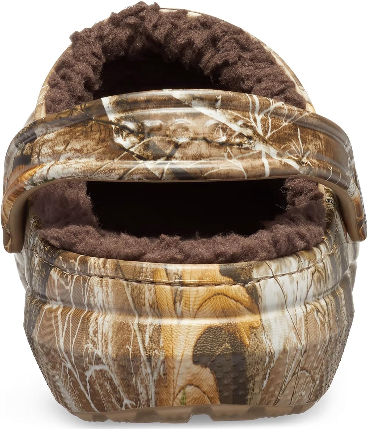 Сабо Унисекс Классические с подкладкой Realtree Crocs, шоколадный — фото 3