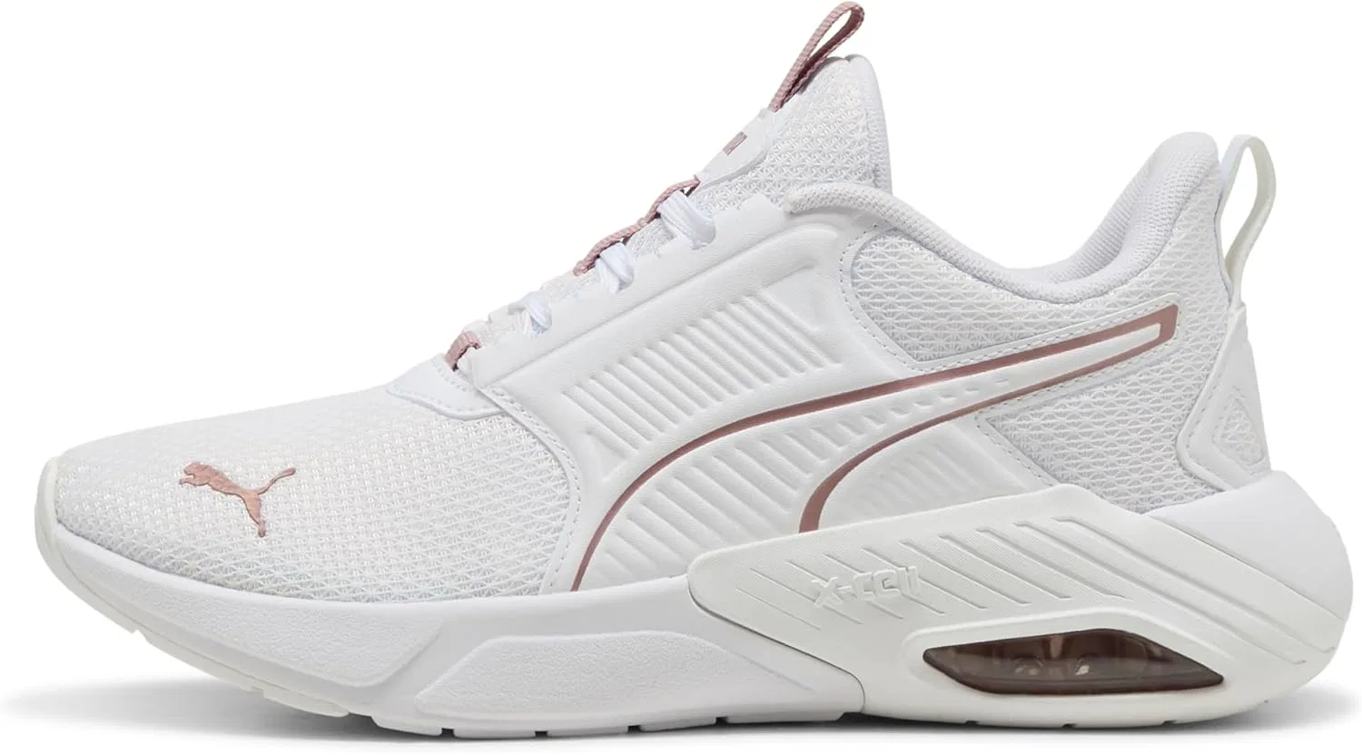 Кроссовки для бега Puma Unisex X-Cell Nova FS Street Running Shoe, Puma White Rose Gold, размер 39 EU