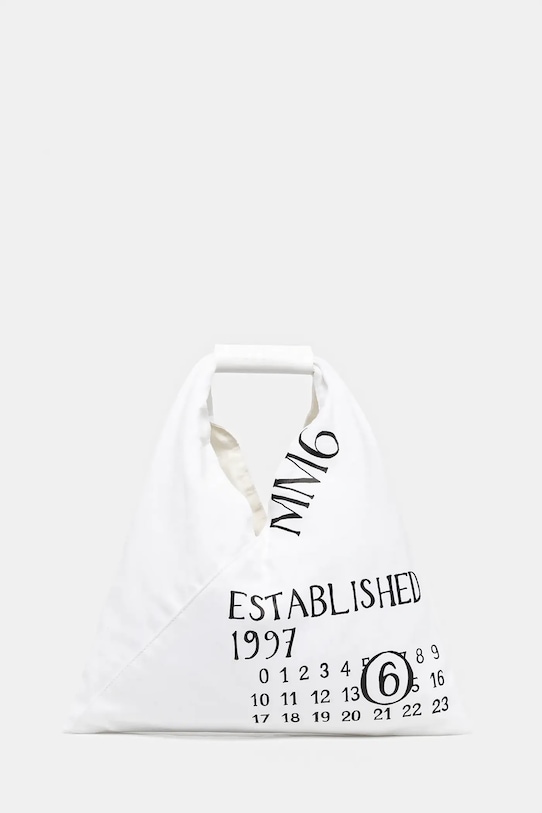 

Хлопковая сумка Mm6 Maison Margiela, белый