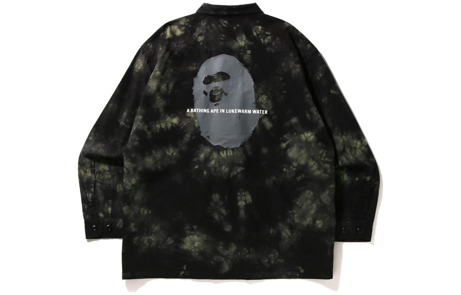 Куртка-рубашка BAPE Tie Dye Army Jungle Fatigue A Bathing Ape, фиолетовый — фото 2