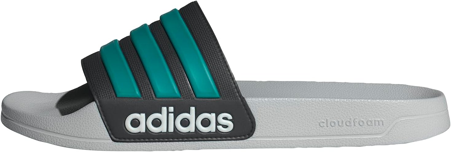 

Сланцы для душа adidas Adilette для взрослых унисекс, черный/серый/бирюзовый