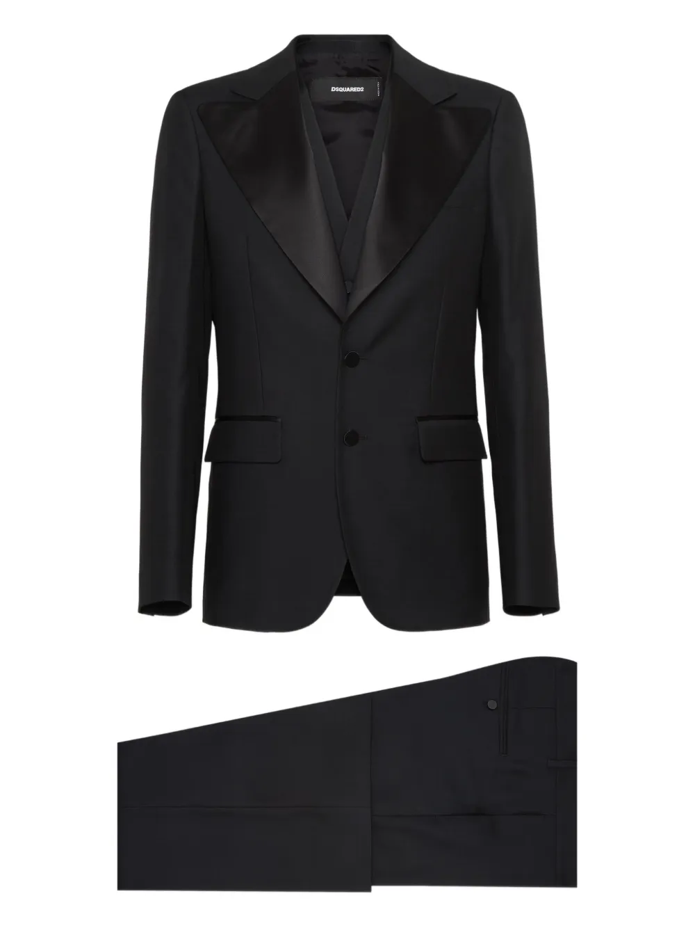

Комплект из пиджака и брюк DSQUARED2, черный