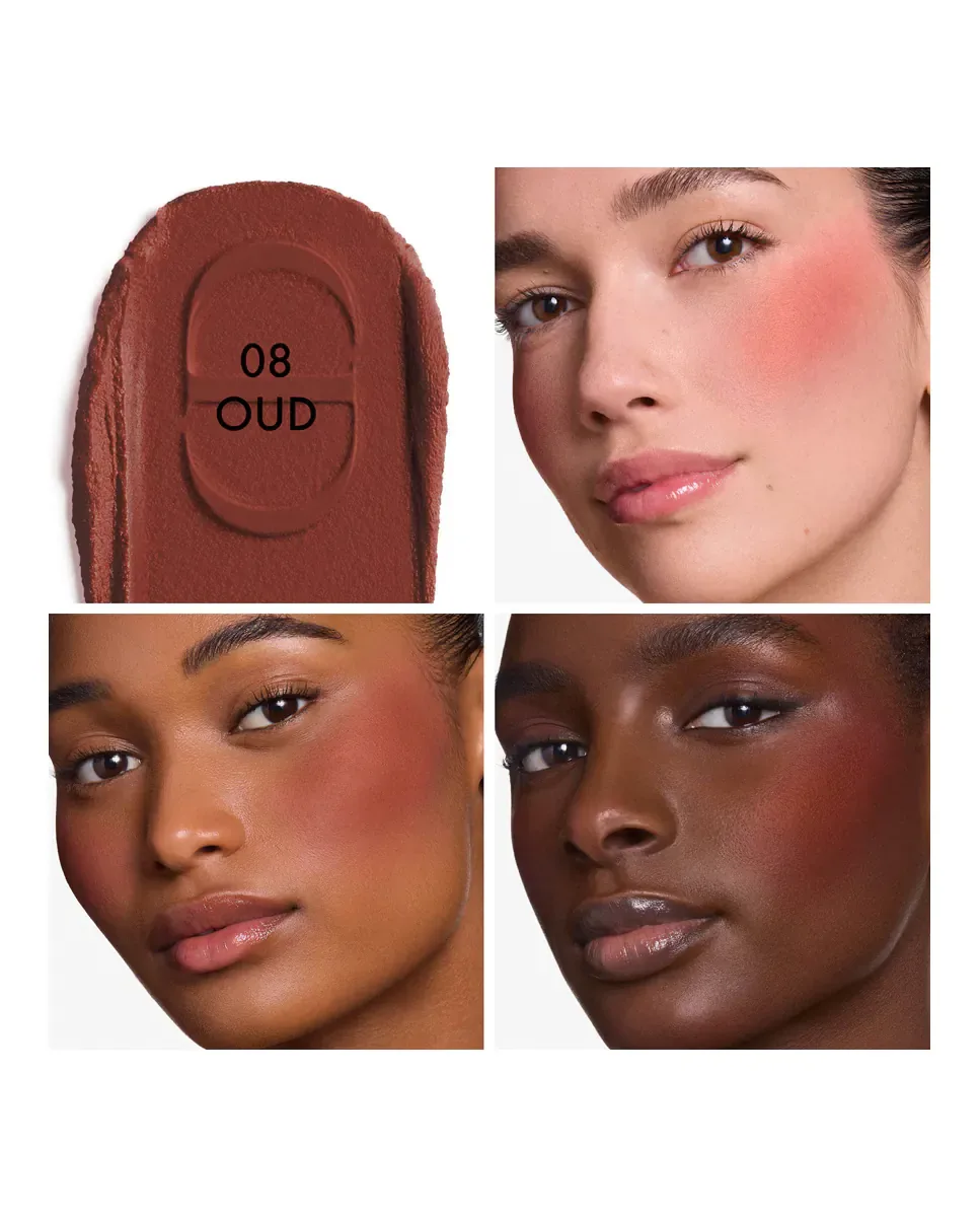 Forever Blush Soft Filter Взбитые жидкие румяна - матовое размазывающееся покрытие Dior, 08 Oud — фото 3