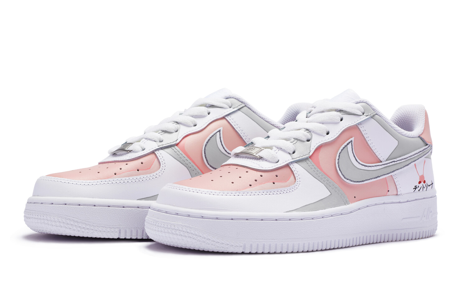 

Кроссовки Nike Air Force 1 Skateboard Shoes Women's Low-Top White Pink/Gray