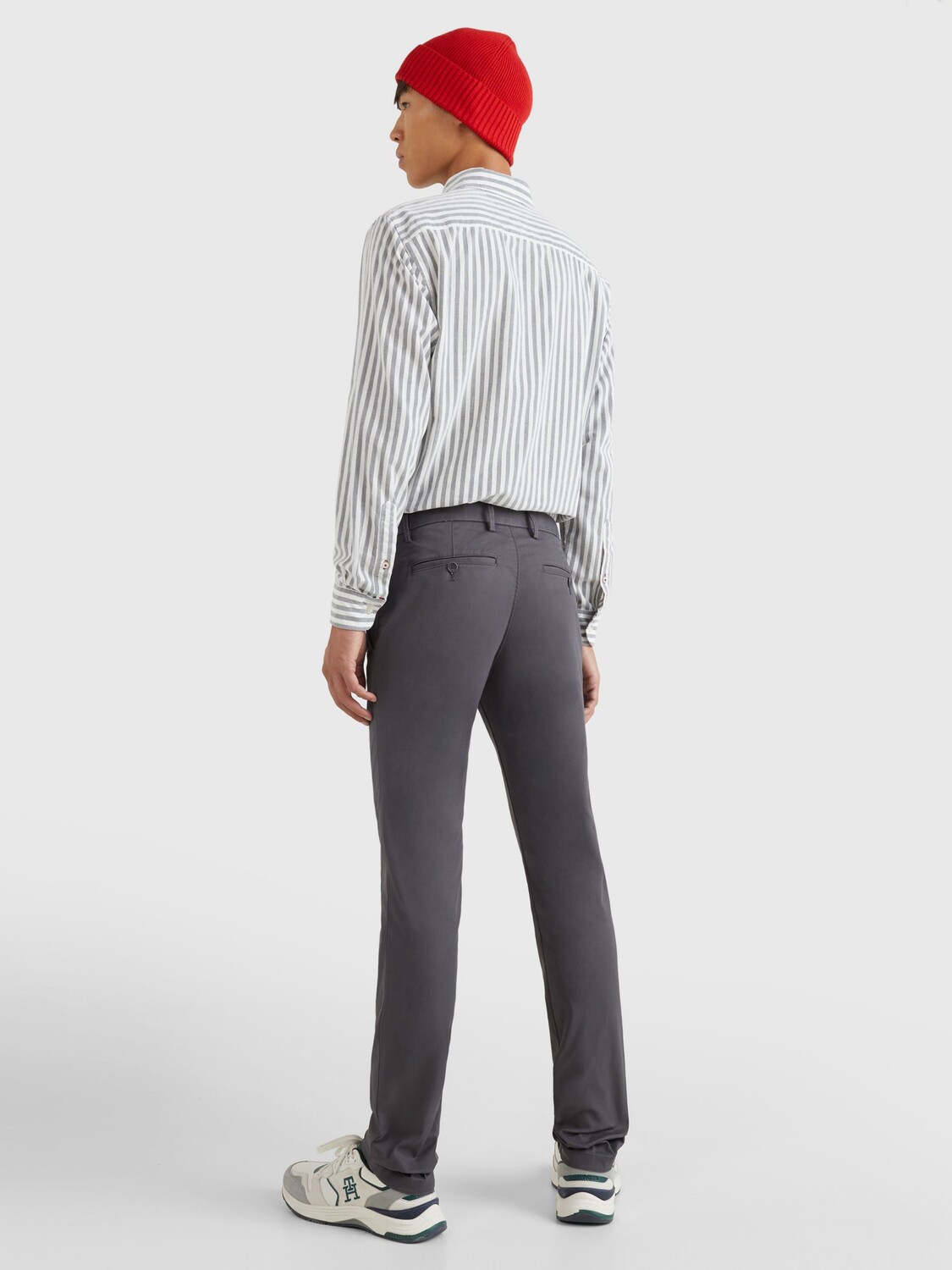 Tommy Hilfiger Облегающие брюки-чиносы Bleecker, темно-пепельный — фото 2
