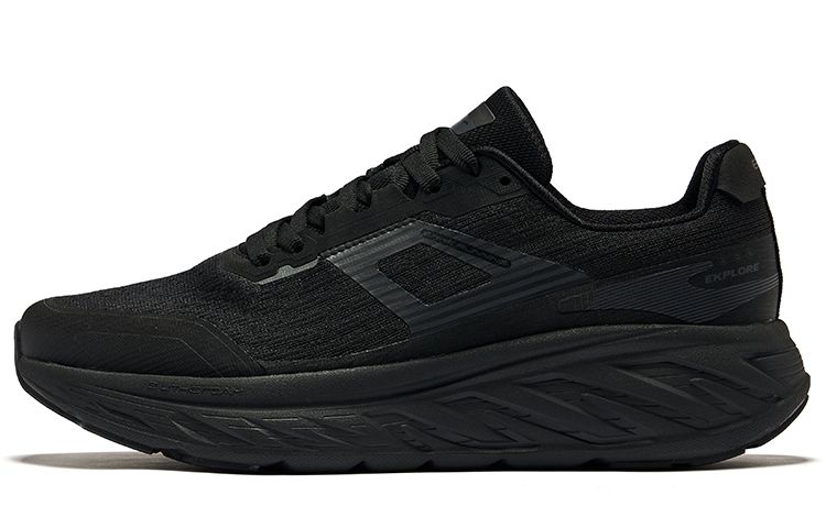 

Erke Легкие амортизирующие низкие беговые кроссовки мужские Jet Black Carbon Gray, цвет Jet Black Carbon Gray