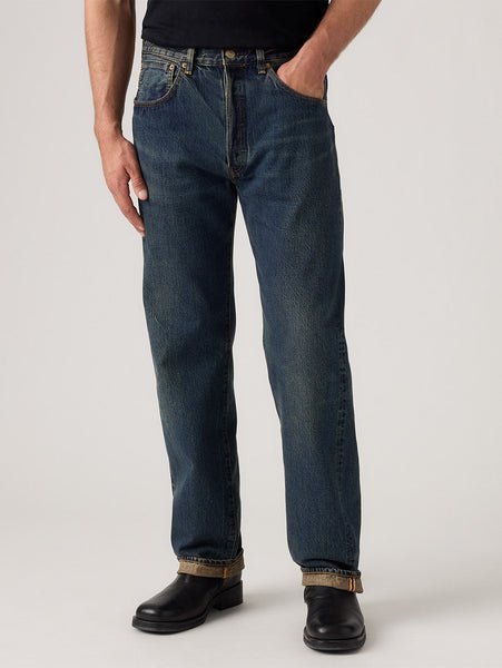 Винтажные джинсы LEVI'S 1955 года, модель 501 ORIGINAL, цвет индиго, размер Medium Levi's, Medium Indigo - Worn In