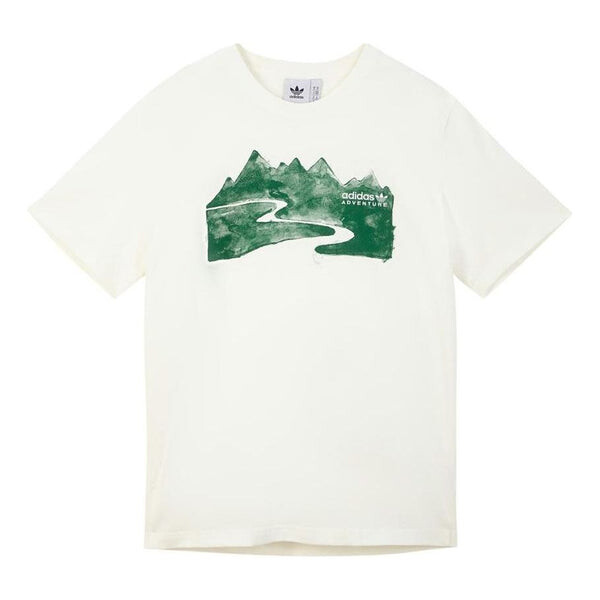 

Футболка adidas landscape Printing Short Sleeve White, мультиколор
