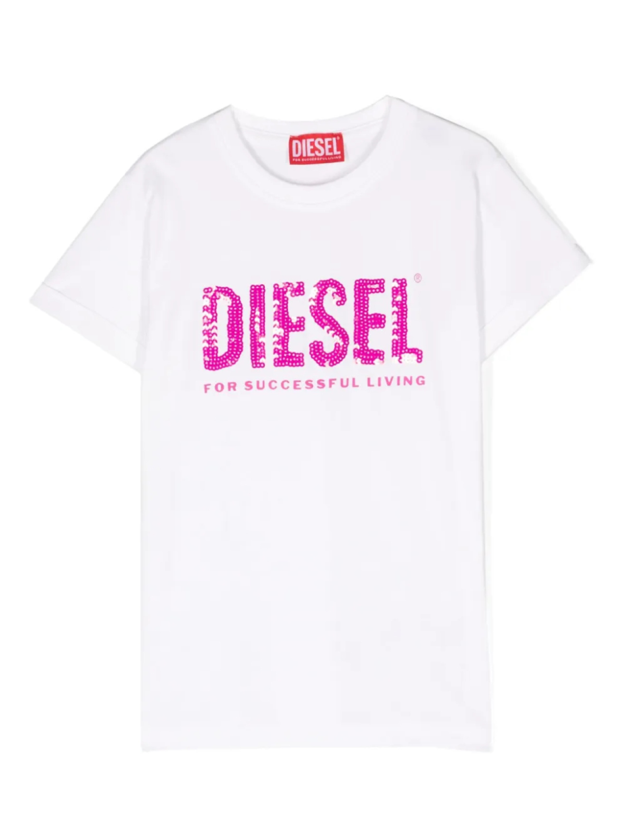 

Diesel Kids футболка с логотипом, белый
