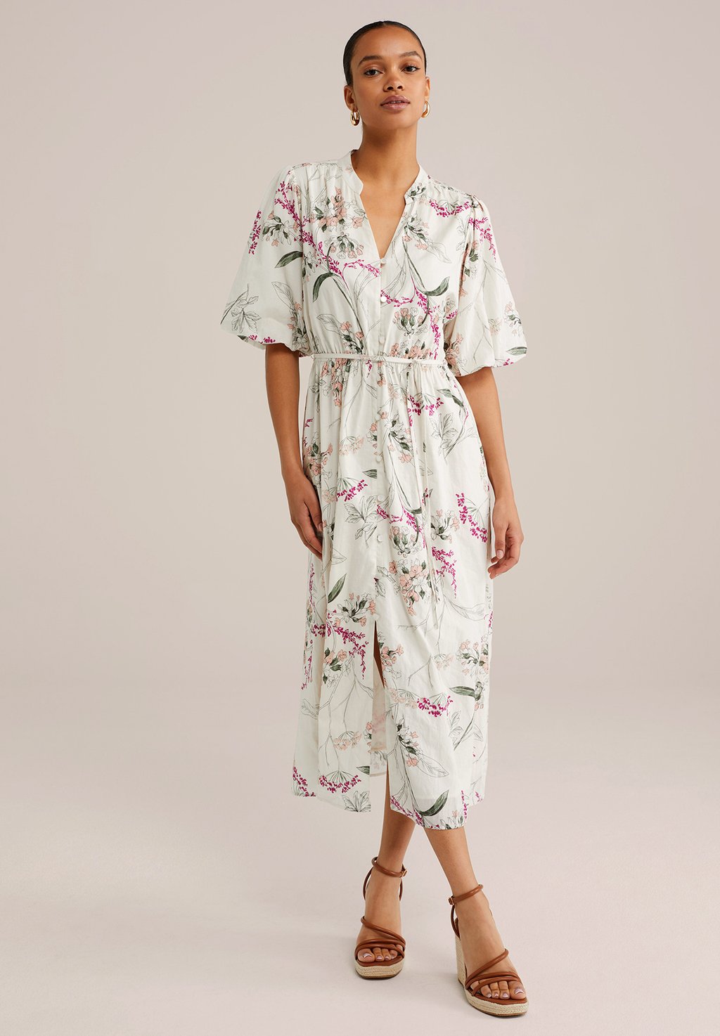

Повседневное платье WE Fashion, белый
