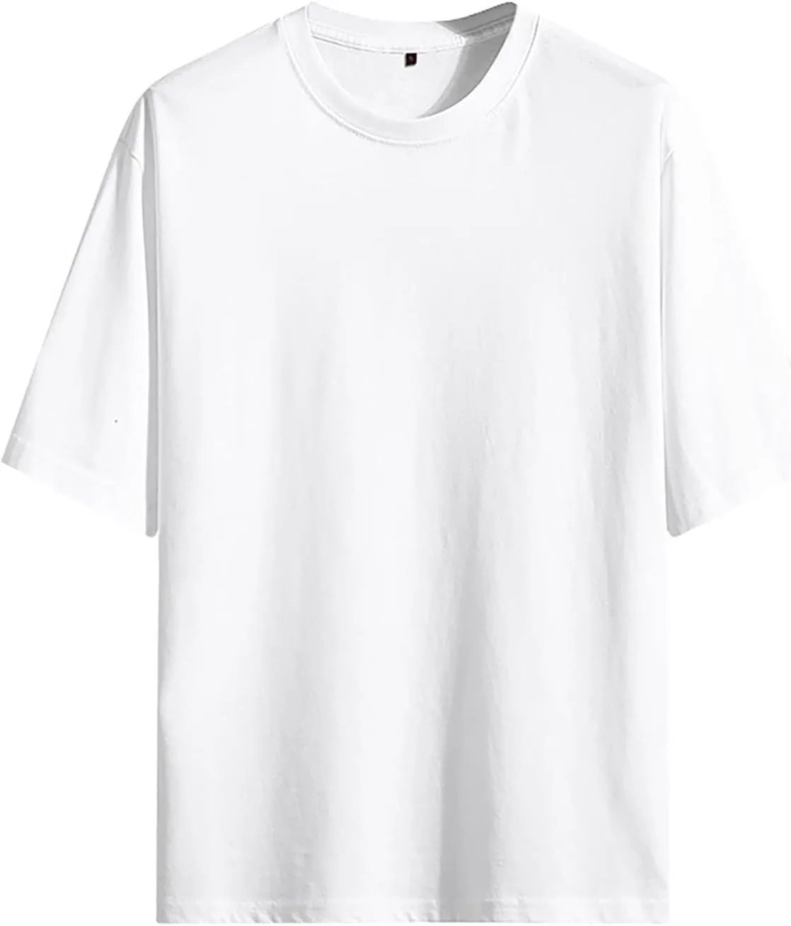 

Мужская футболка Cotton Round Neck Short Sleeve Stretch Slim Fit Moisture Wicking