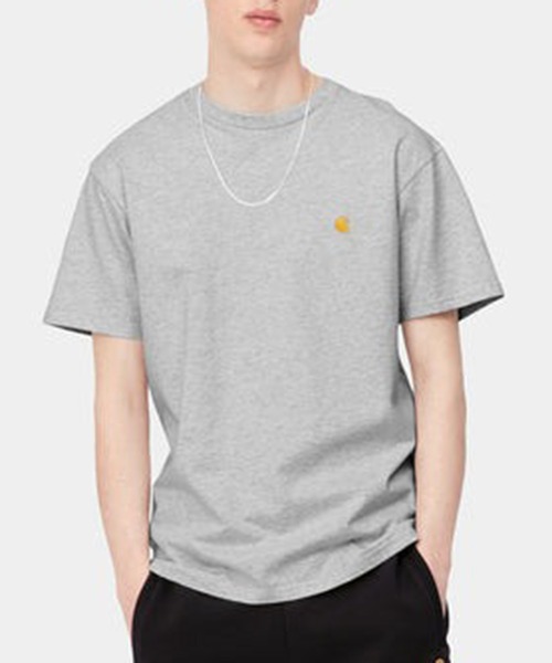 

Футболка с коротким рукавом, классический крой Carhartt WIP, серый