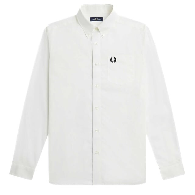 

Рубашка с воротником на пуговицах Fred Perry, белый