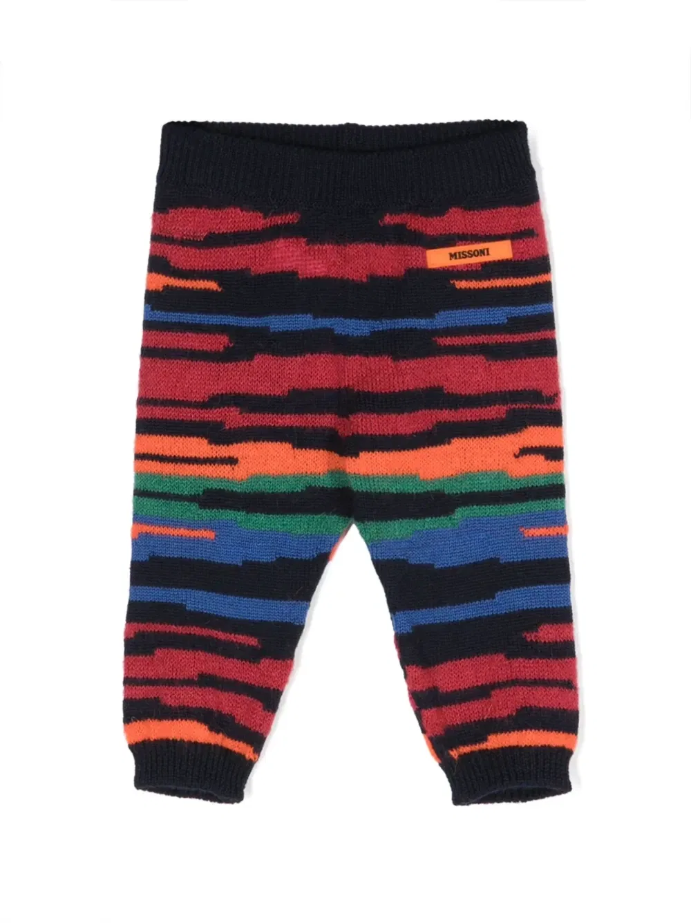 Брюки с графичным принтом Missoni Kids, синий
