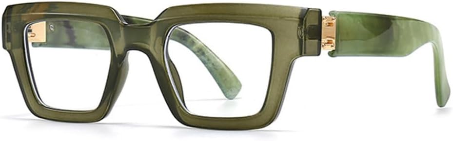 

Модные квадратные солнцезащитные очки для женщин, винтажные, конфетного цвета, прозрачные, градиентные, мужские солнцезащитные очки в стиле панк MTZJH, Olive Green Clear