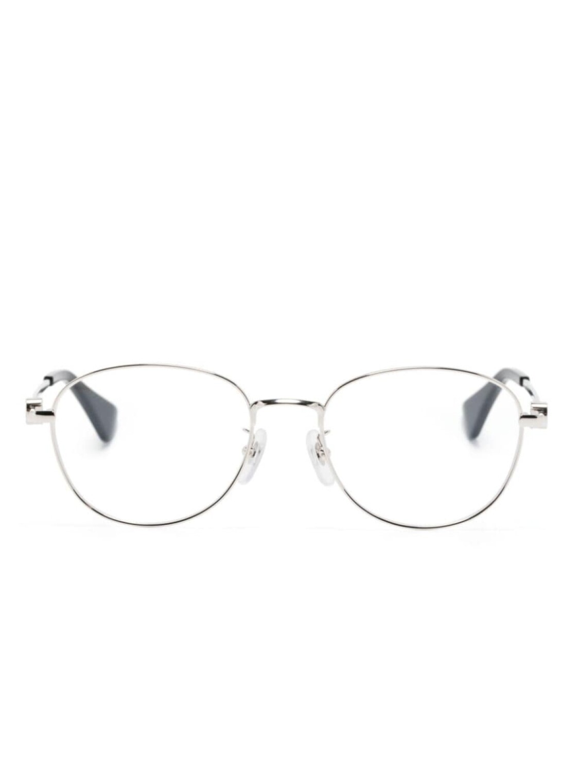 

Cartier Eyewear очки в круглой оправе с логотипом, серебристый
