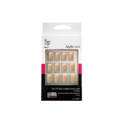 

Набор искусственных ногтей с клеем Idyllic Nails 150057 French, Peggy Sage
