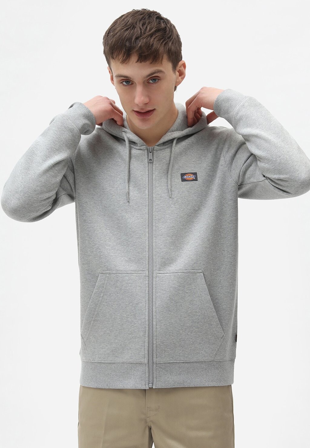 

Толстовка на молнии OAKPORT Dickies, серый меланж