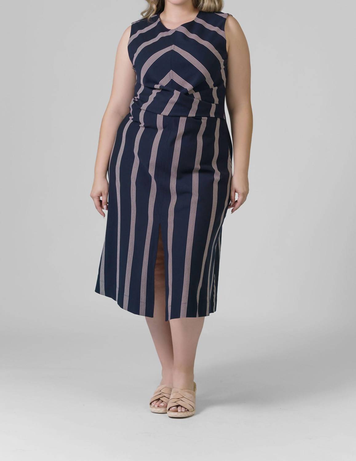 

Платье Theo в синем мультиколоре Tanya Taylor