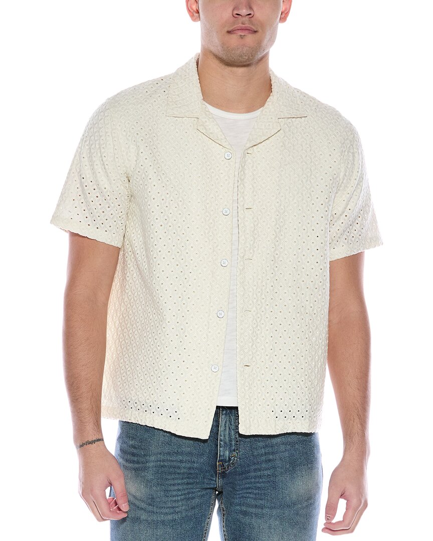 

Рубашка жаккардовая rag & bone Avery Resort Diamond, белый