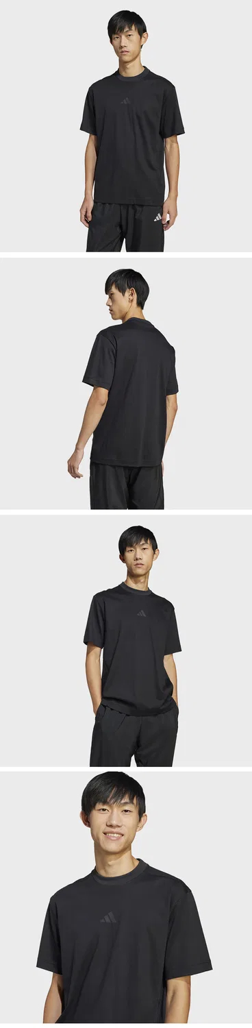 Мужская чёрная футболка City Escape от Adidas — фото 4