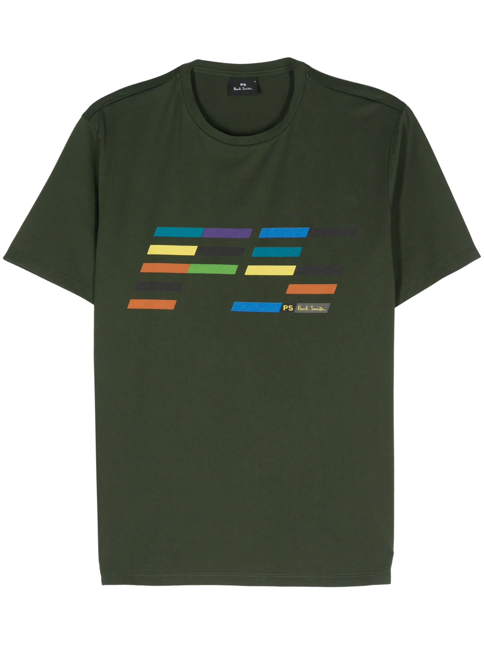 

Футболка Slant Logo Ps Paul Smith, зеленый