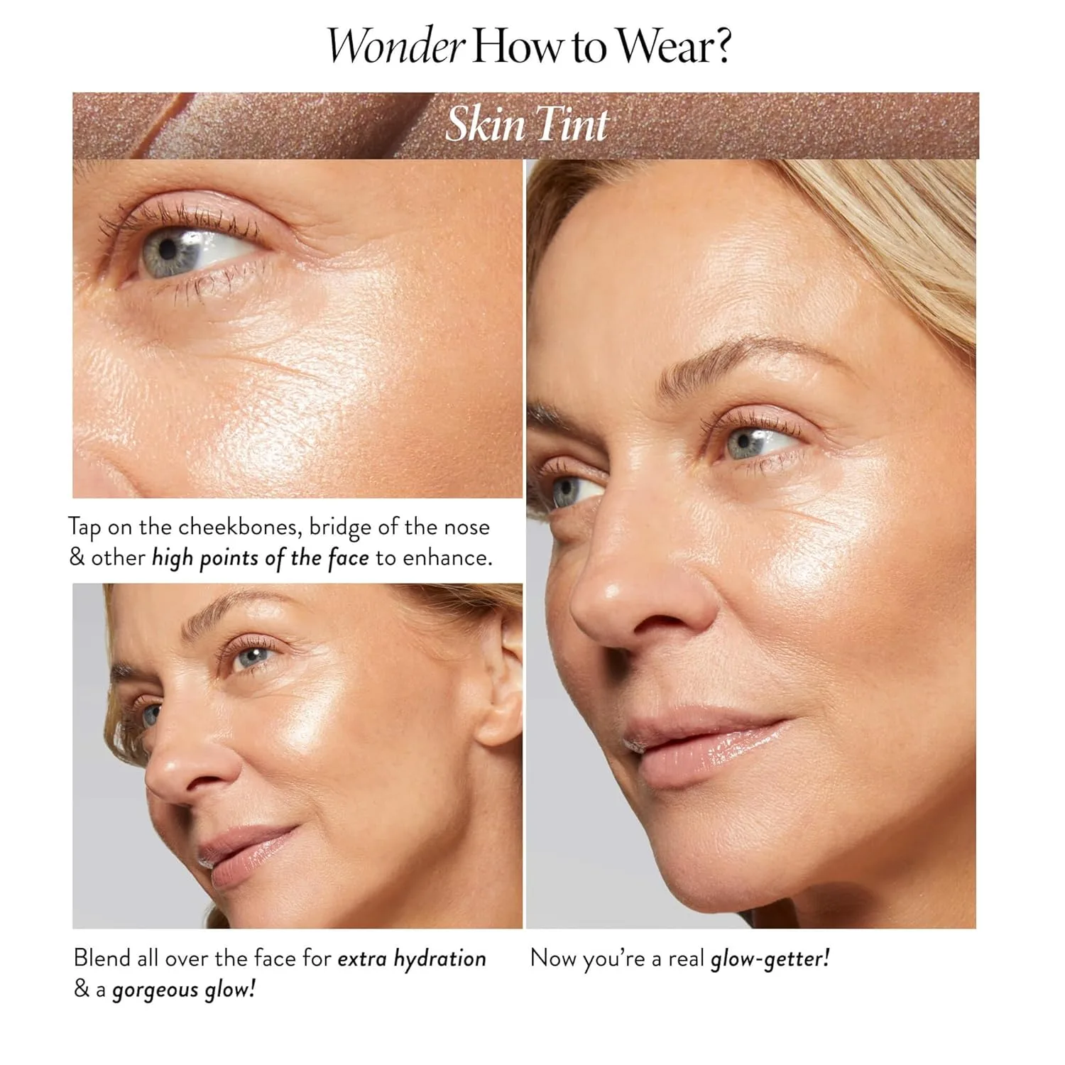 LAURA GELLER The Wonder Balm Heroes Kit (5 предметов) - увлажняющий бальзам для лица + выдвижная угловая кисть Kabuki + кисть Wonder + тональная основа Baked Balance-n-Brighten, porcelain, pink, beige — фото 4