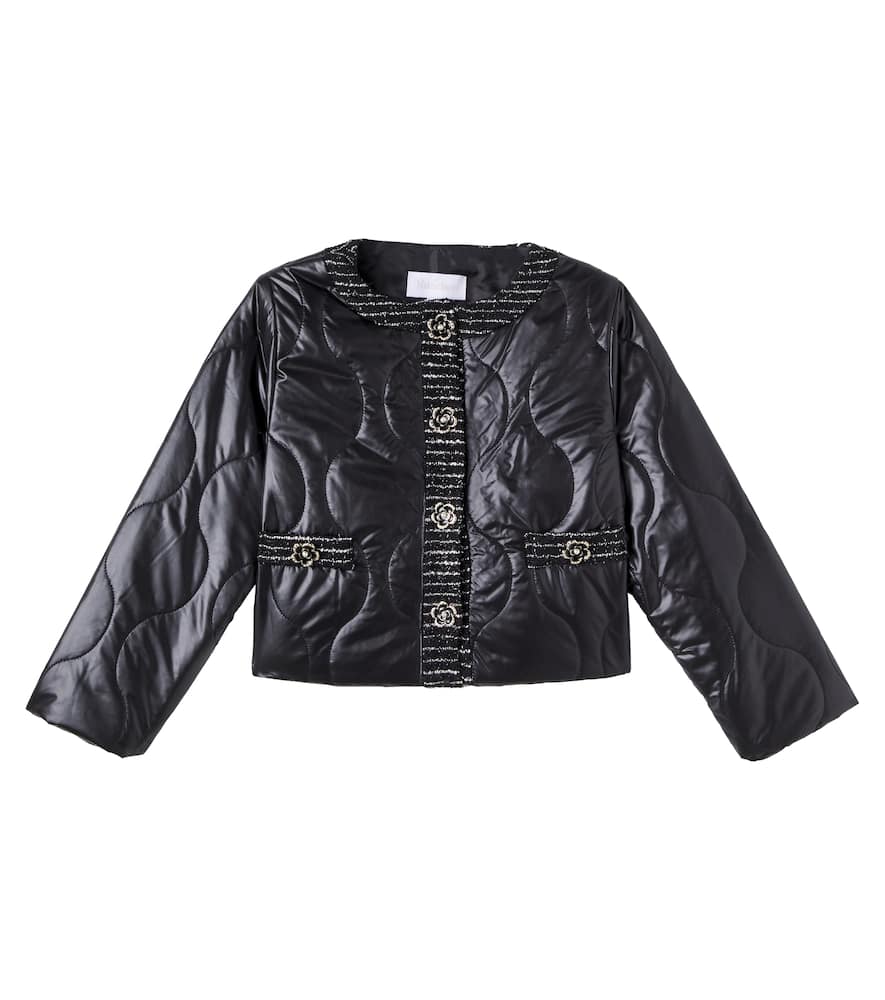 

Куртка с отделкой из стёганого твида Patachou, Black