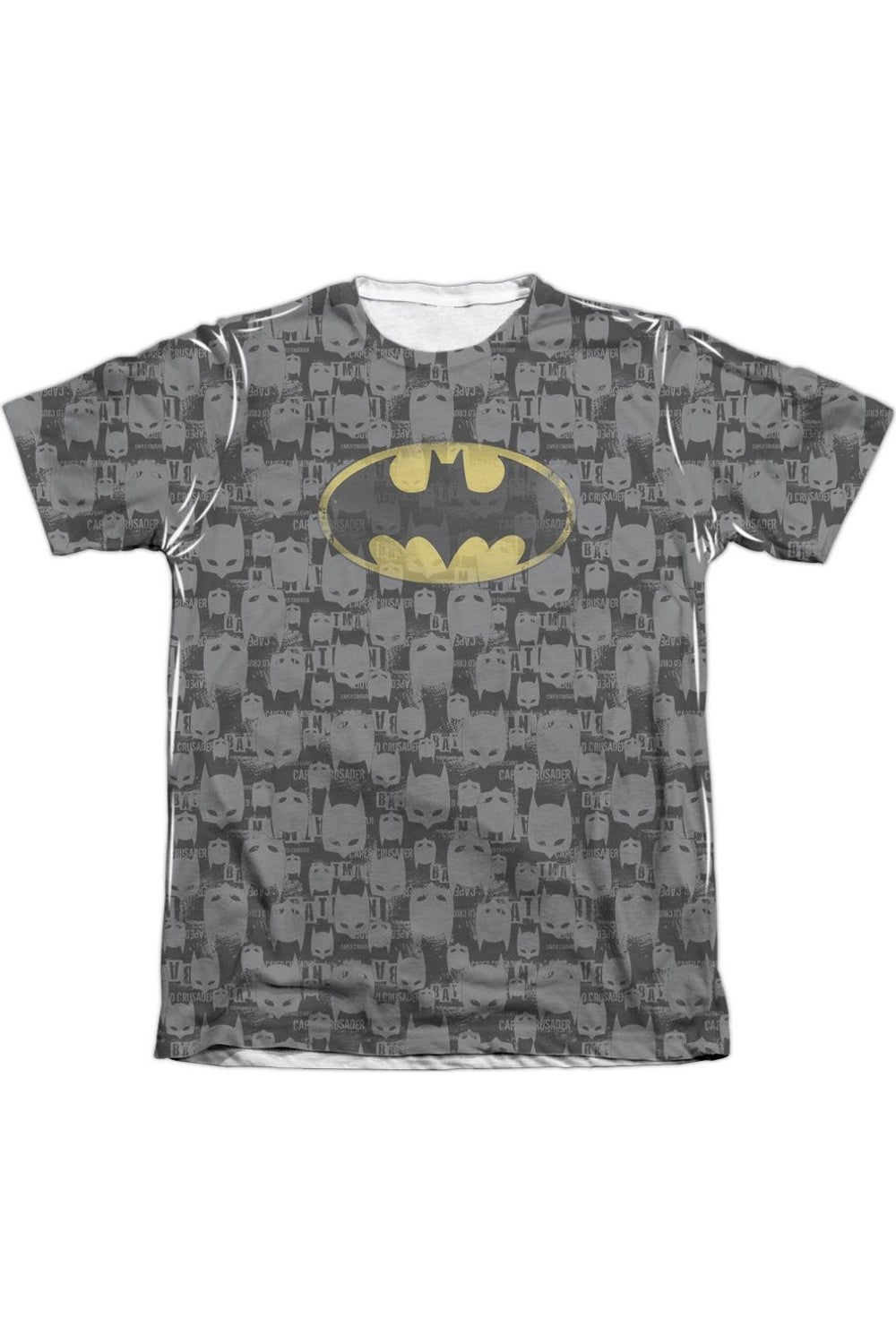 

Футболка с коротким рукавом Batman Caped Crusader Repeat для взрослых 65/35 поли/хлопок Gildan, белый