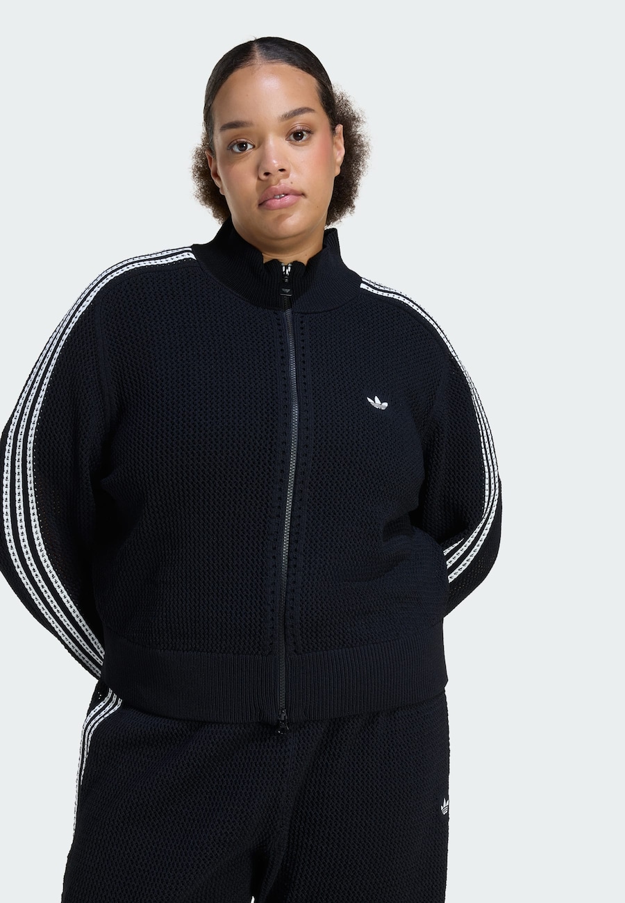 Вязаный кардиган ADIDAS ORIGINALS Firebird, черный — фото 2