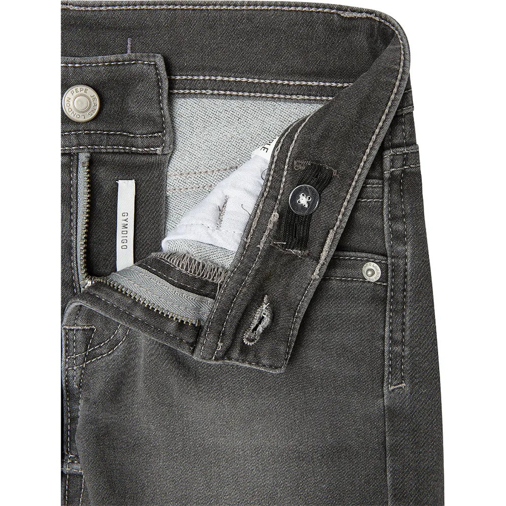 Джинсовые шорты Pepe Jeans Tracker Gymdigo Slim Fit, серый — фото 3