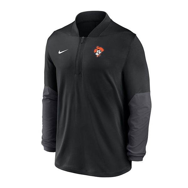 Мужская черная толстовка Oklahoma State Cowboys Dri-Fit с полузастежкой Nike — фото 3