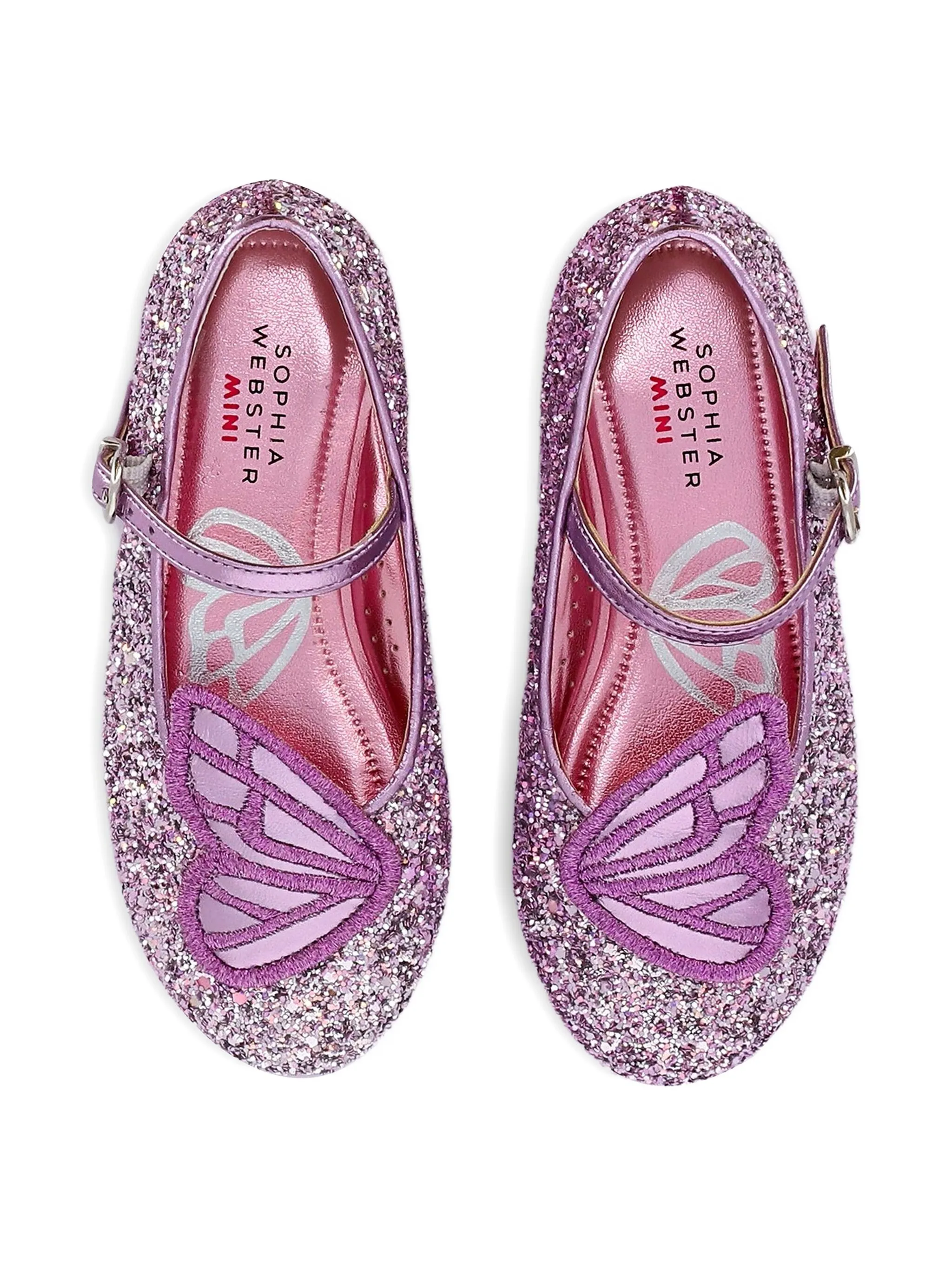 Балетки Butterfly Sophia Webster Mini, фиолетовый — фото 3